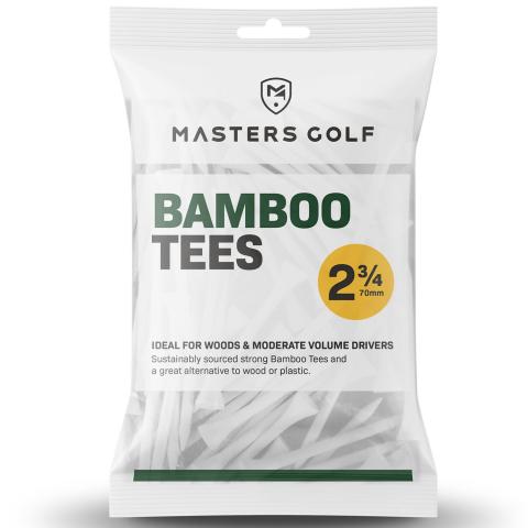 Masters Bamboo Golf Tees White 2.75'' / 70mm Long - Pack of 20