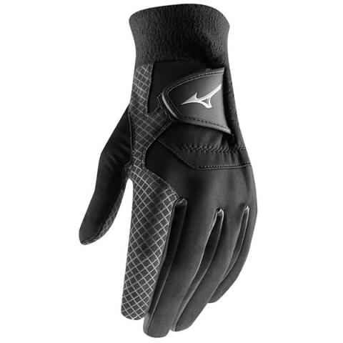 Mizuno Thermagrip Thermal Golf Gloves Pair / Black