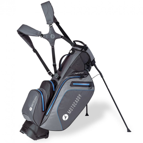 Motocaddy Hydroflex Waterproof Golf Stand Bag Charcoal/Blue