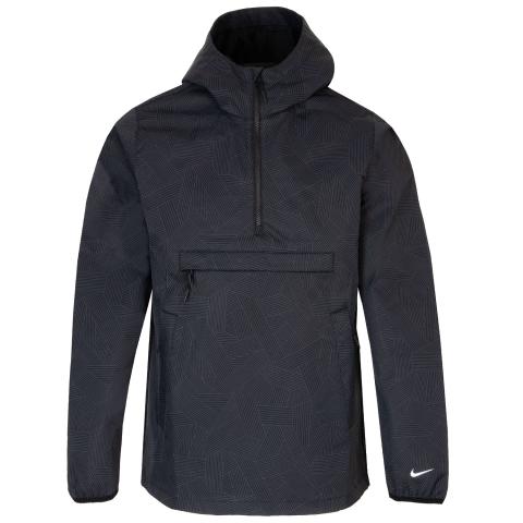 Nike Unscripted Repel Anorak Golf Jacket Black/White