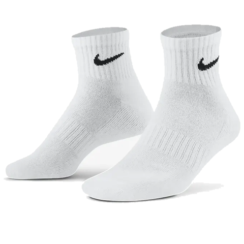 Nike Everyday Cushioned Training Ankle Socks White/Black Pack of 3