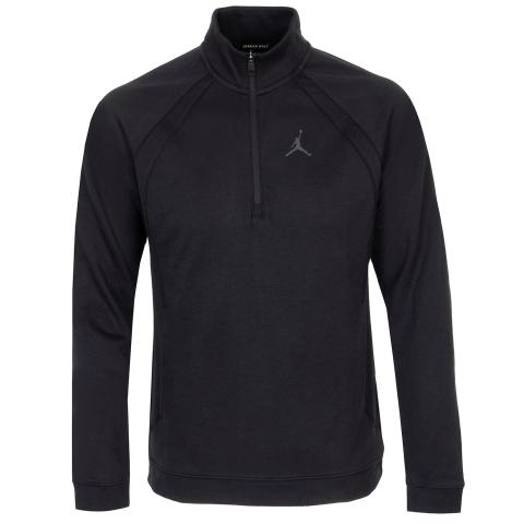 Nike Jordan Sport Zip Neck Golf Sweater Black/Anthracite