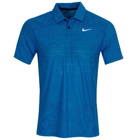 Nike Tour Dri-Fit ADV Golf Polo Light Photo Blue/ Court Blue/ White