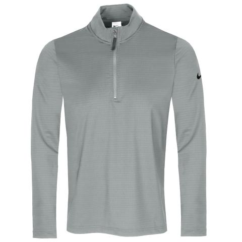 Nike Dri-FIT Victory Zip Neck Golf Sweater Light Smoke Grey/Black