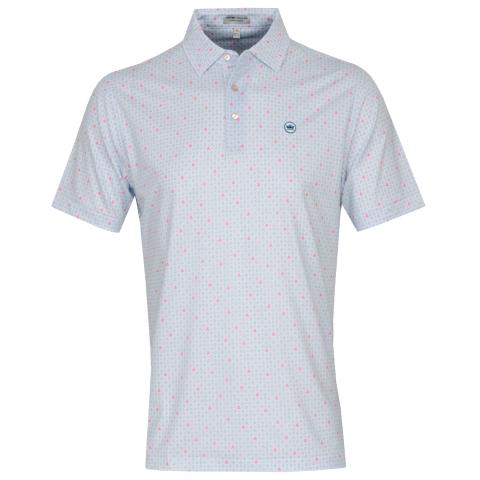 Peter Millar Skull In One Performance Jersey Polo Shirt White
