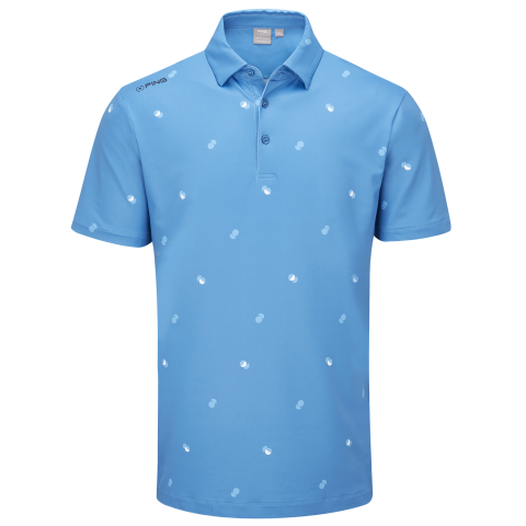 PING Two Tone Polo Shirt Danube/Infinity Blue Multi | Scottsdale Golf