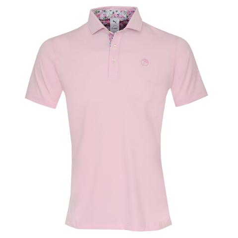 PUMA x Arnold Palmer Floral Trim Polo Shirt Pale Pink