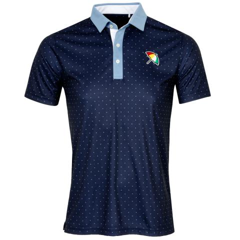 PUMA x Arnold Palmer Pure Geo Polo Shirt Deep Navy/Zen Blue