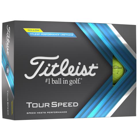 Titleist Tour Speed Golf Balls Yellow / Dozen