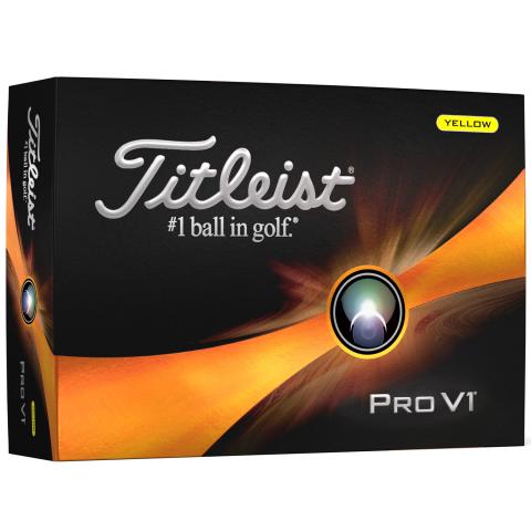 Titleist Pro V1 Golf Balls Yellow / Dozen