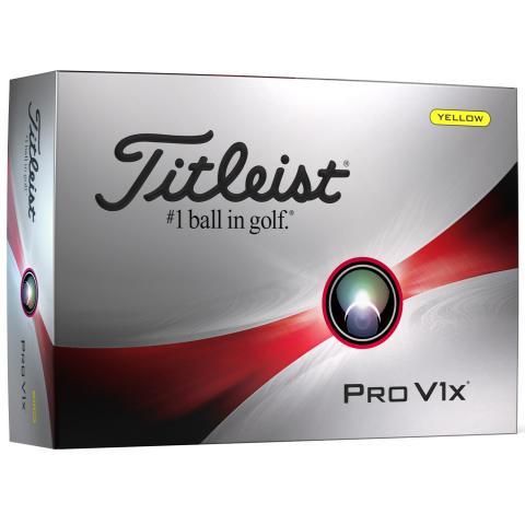 Titleist Pro V1x Golf Balls Yellow / Dozen