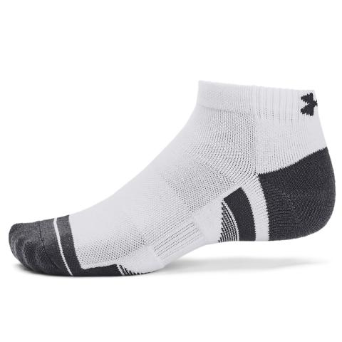 Under Armour Performance Tech 3 Pack Low Socks White/Jet Gray