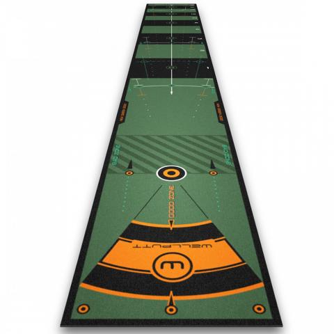 Wellputt 13 Foot High Speed Practice Putting Mat High Speed Version with App feedback