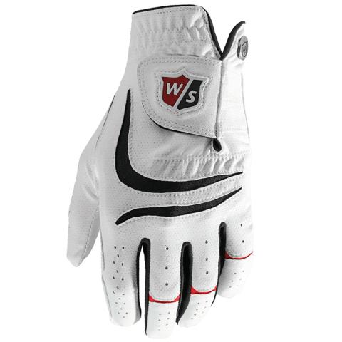 Wilson Staff Grip Plus Golf Glove Right or Left Handed Golfer / White/Black