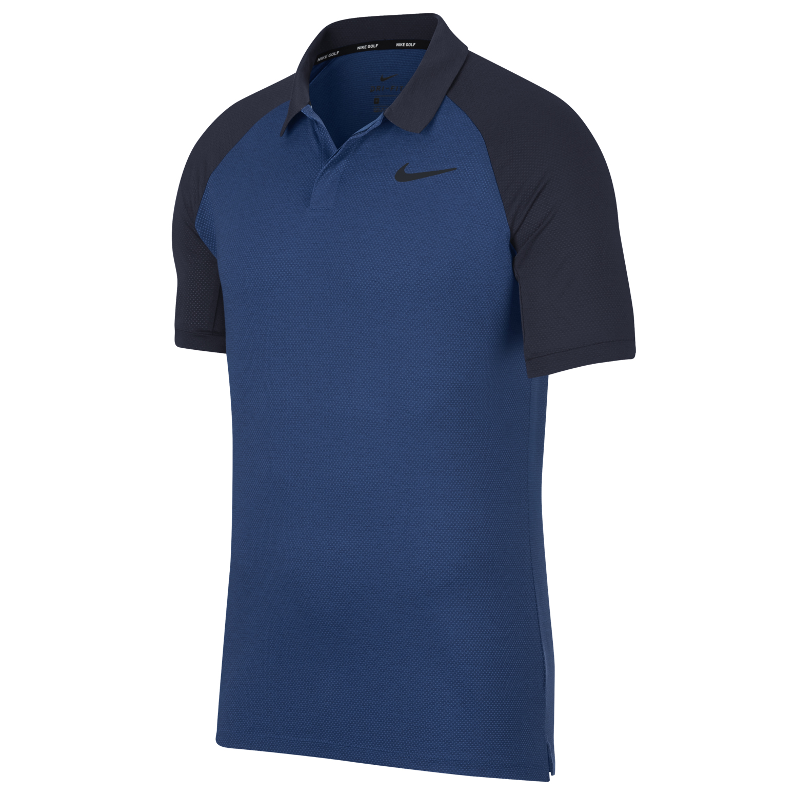 Nike Dry Raglan Polo Shirt Gym Blue/Obsidian/Heather/Black | Scottsdale ...