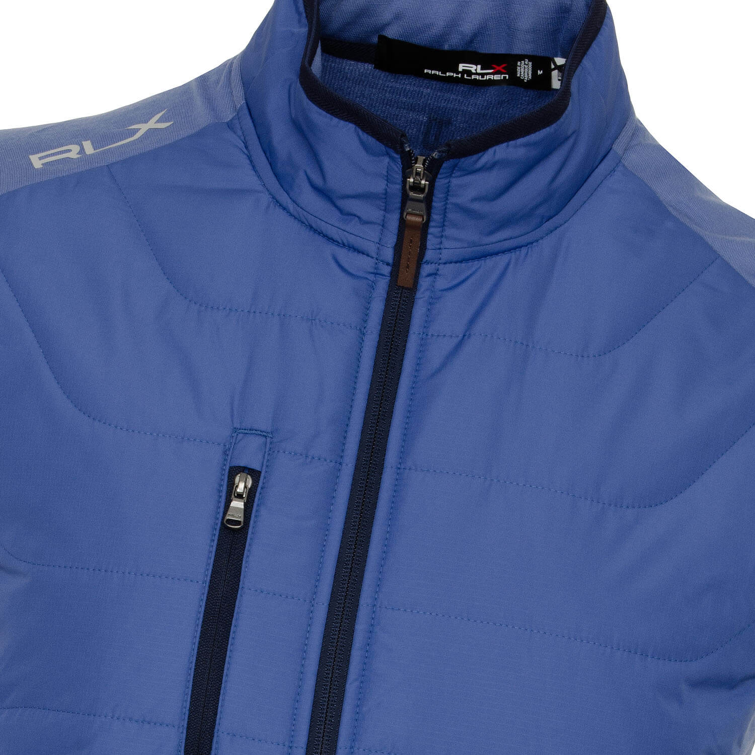 Ralph Lauren RLX Full Zip Hybrid Jacket Bastille Blue | Scottsdale Golf