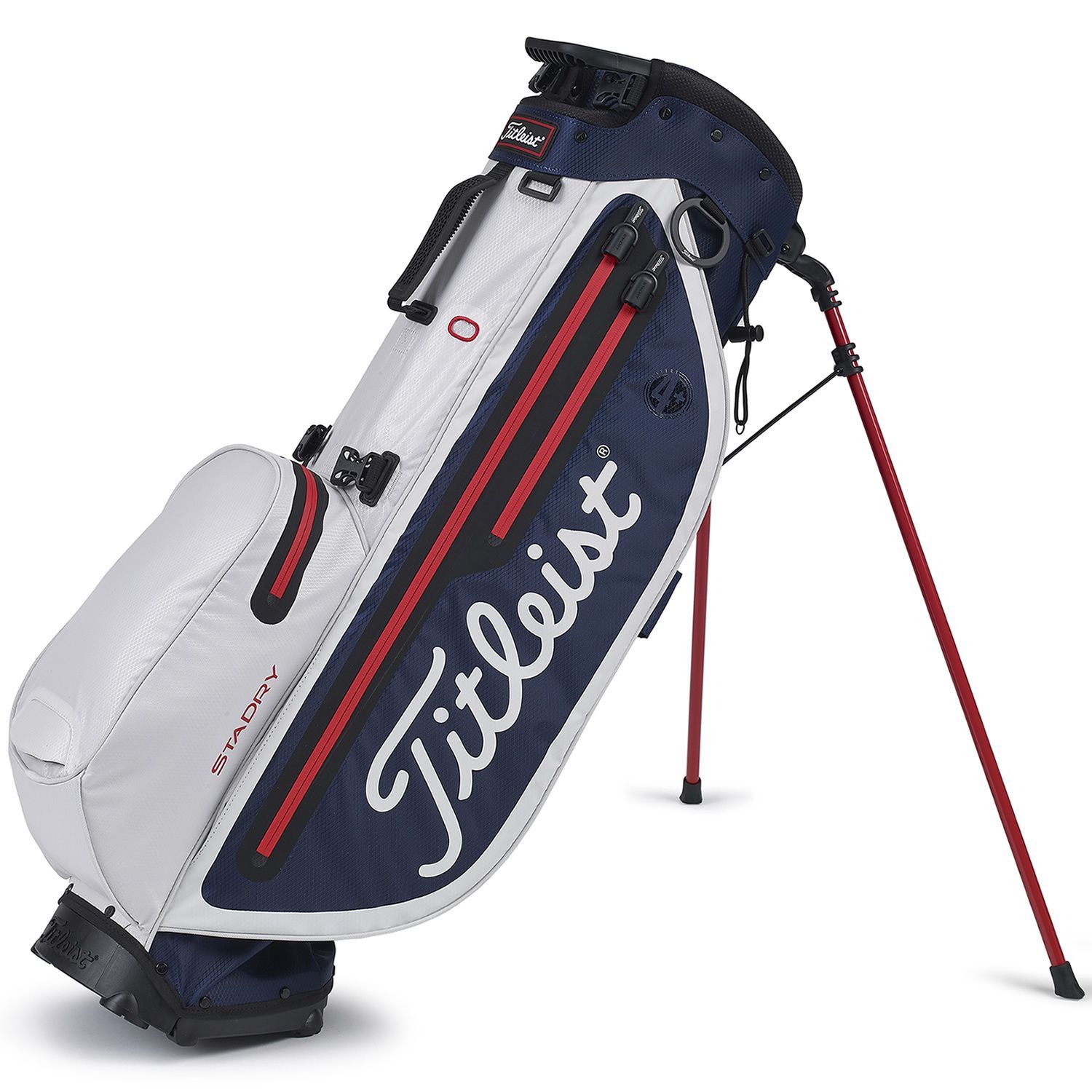 Titleist 2020 Players 4 Plus StaDry Golf Stand Bag Navy/White/Red